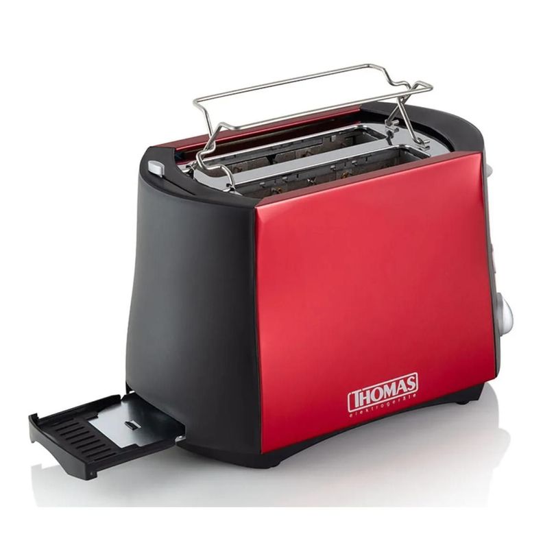 Tostador De Pan Electrico 6N 800W Rojo Th-120r Thomas-2