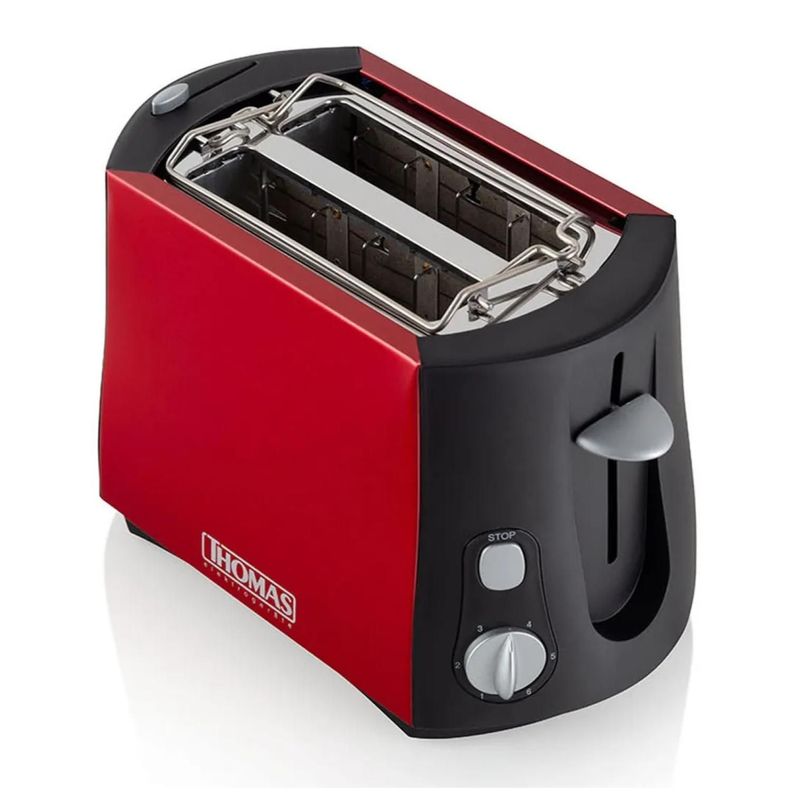 Tostador De Pan Electrico 6N 800W Rojo Th-120r Thomas-3