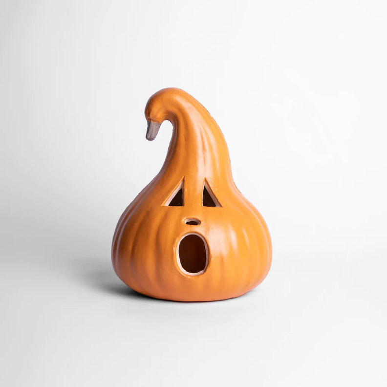 Adorno Calabaza Con Luz Led 30x23cm F&m Halloween-0