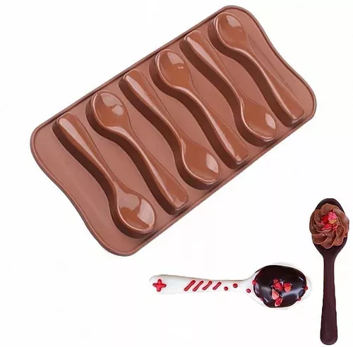 Moldes De Chocolate Moldes Silicona Chocolate Cucharas-1