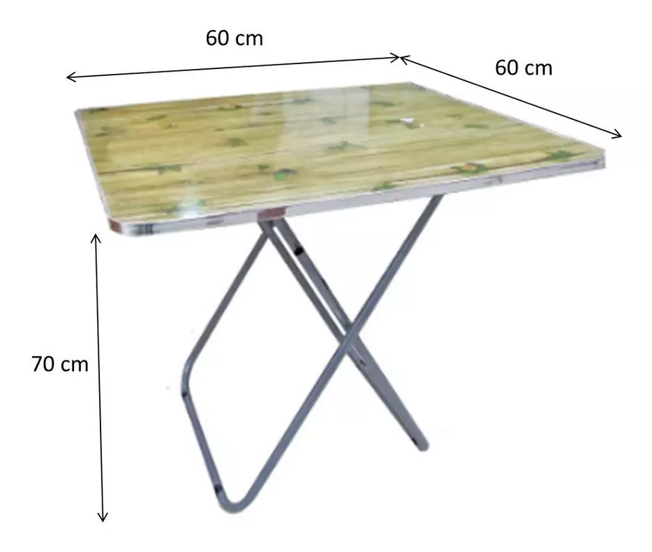 Mesa de Madera Cuadrada 60x60x70 cm Ekolmac-1