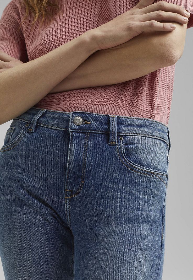 Jeans Straight Tiro Medio Mujer Esprit Denim-2