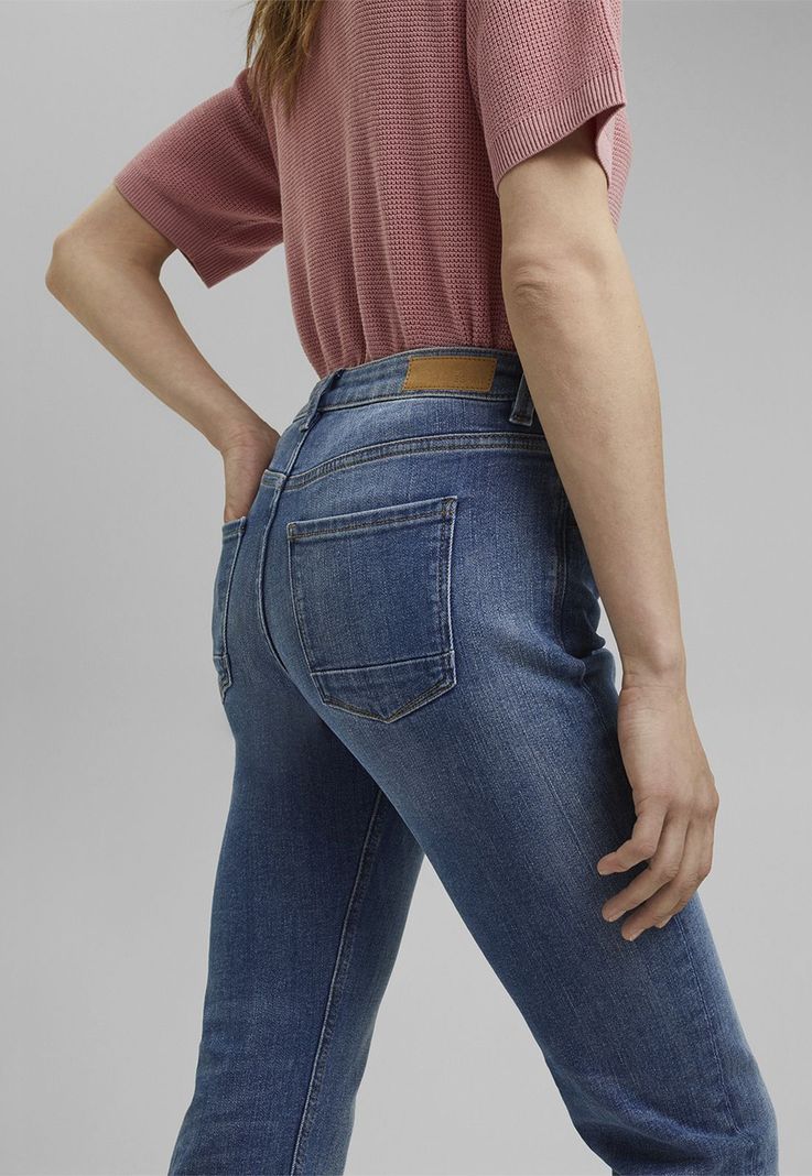 Jeans Straight Tiro Medio Mujer Esprit Denim-3