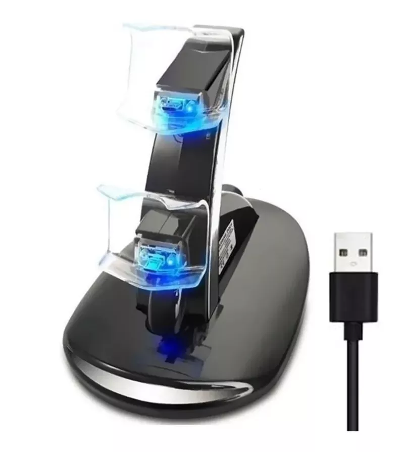 Cargador Doble Control Ps4 Cargador De Joystick-1