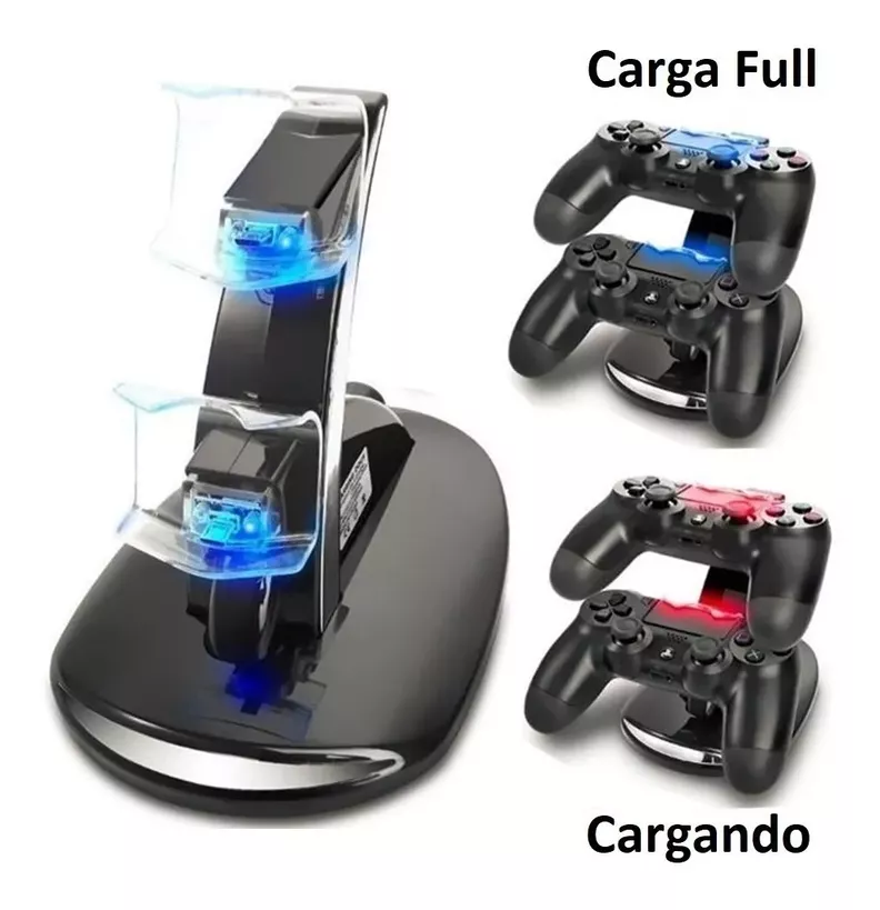 Cargador Doble Control Ps4 Cargador De Joystick-2