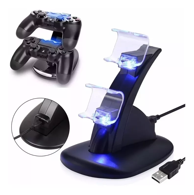 Cargador Doble Control Ps4 Cargador De Joystick-3