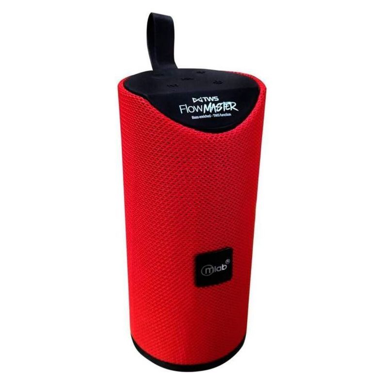 Parlante Mlab Flow Master 8858 Bluetooth Usb Fm Rojo-1