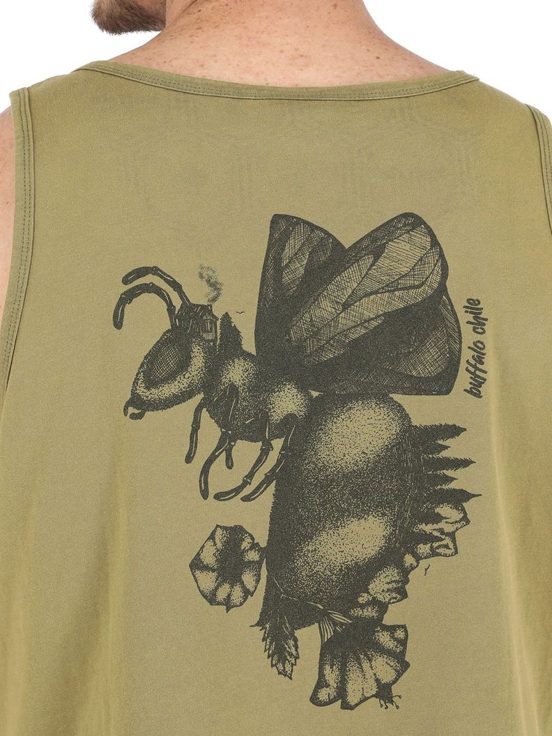 Polera Sin Mangas Abejorro Verde Hombre-3