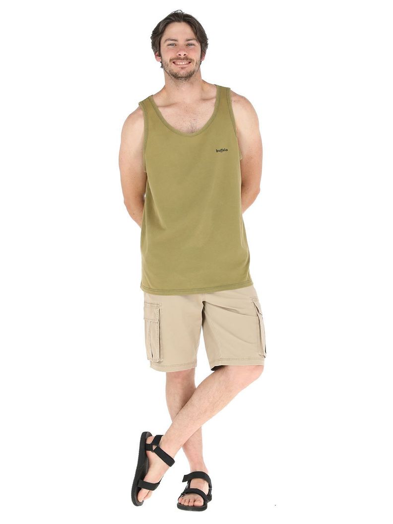 Polera Sin Mangas Abejorro Verde Hombre-1