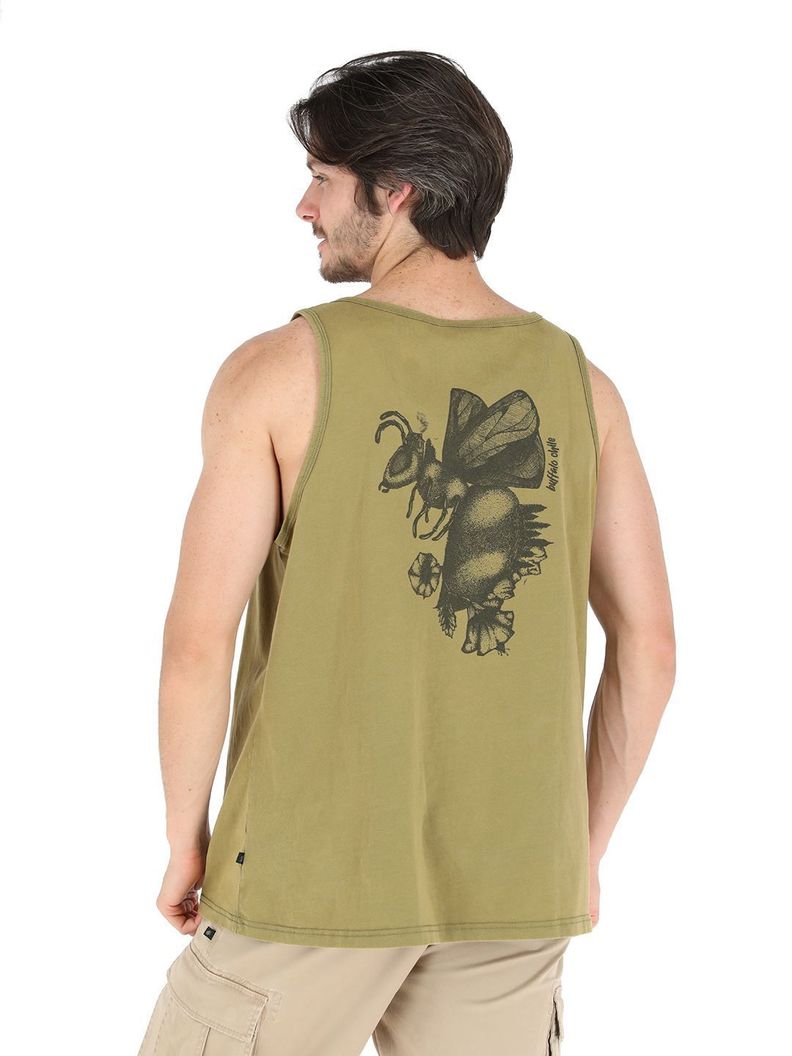 Polera Sin Mangas Abejorro Verde Hombre-2
