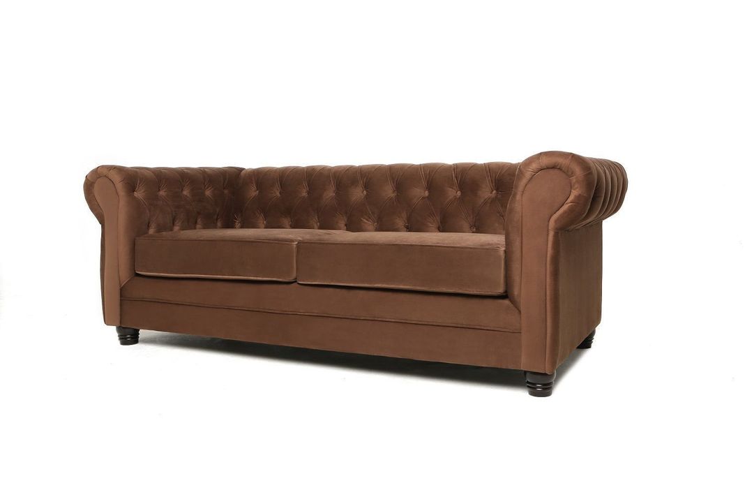 Sofá Chesterfield 3C Velvet Café-1