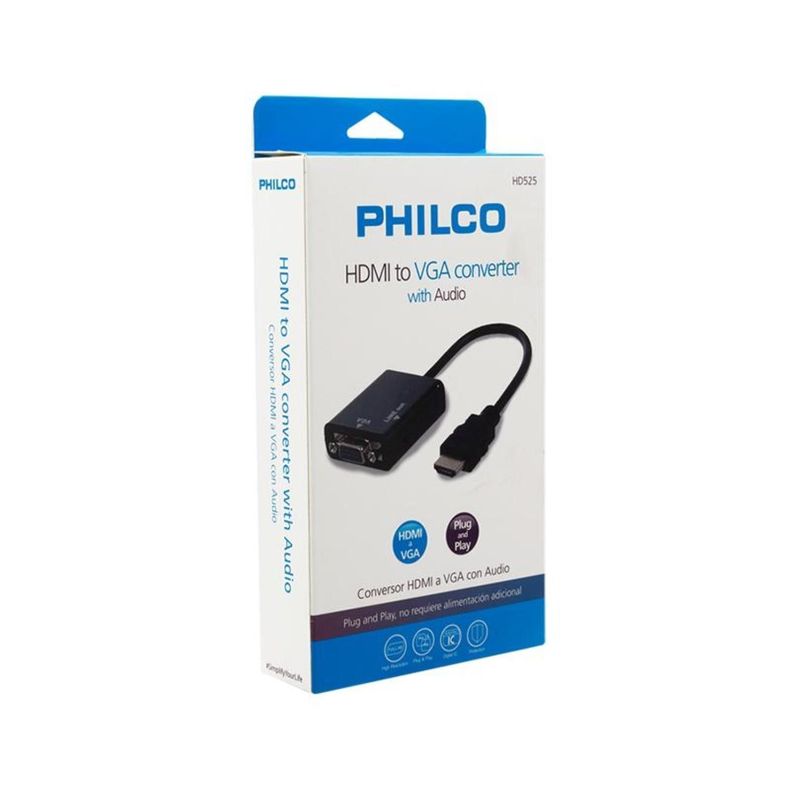 Conversor de video de HDMI a VGA con audio-1