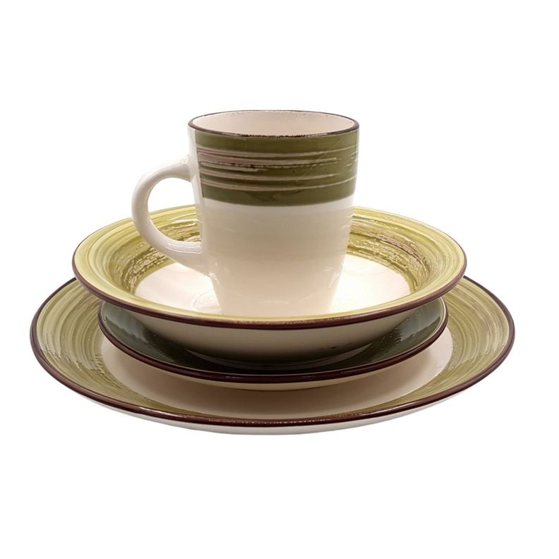 Juego De Loza Set 16 Pzas Vajillas Tazas Bowl-1
