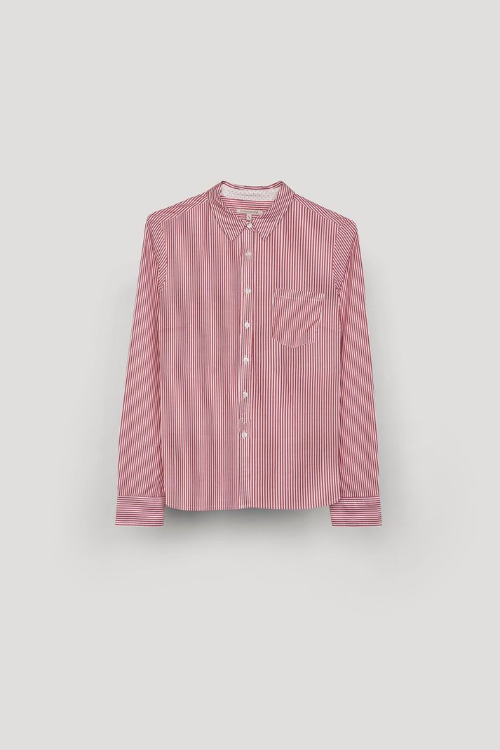 Blusa Bari Ml Blanco-Rojo