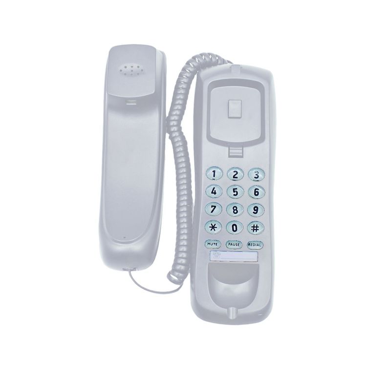 Teléfono Fijo Para Sobremesa O Pared Blanco - PuntoStore-0