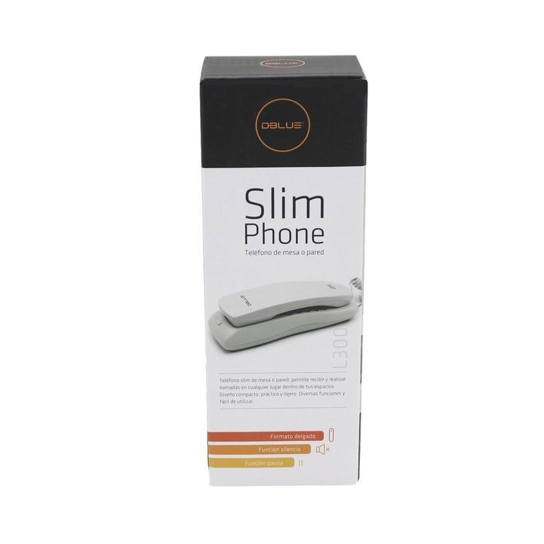 Teléfono Fijo Para Sobremesa O Pared Blanco - PuntoStore-2