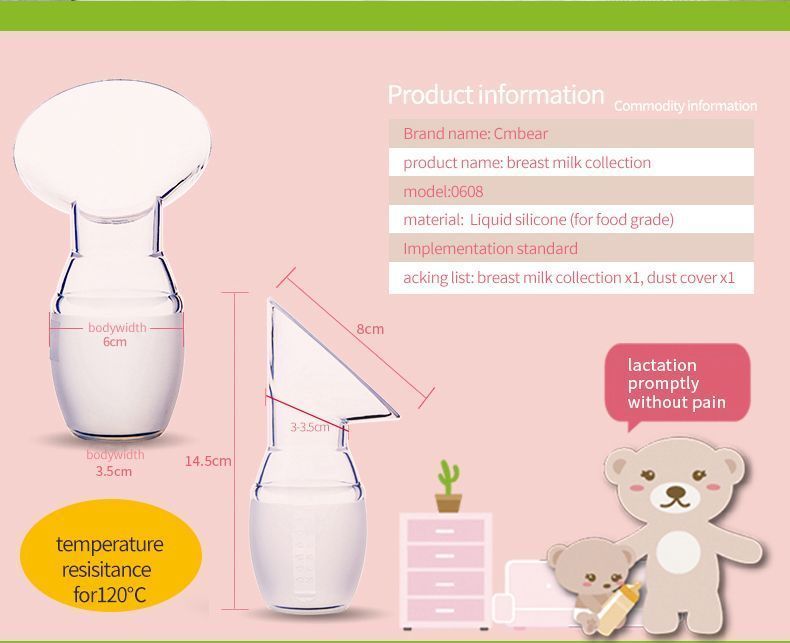 RECOLECTOR  DE LECHE MATERNAL CMBEAR&UXOCRO ZRS-0608A -4
