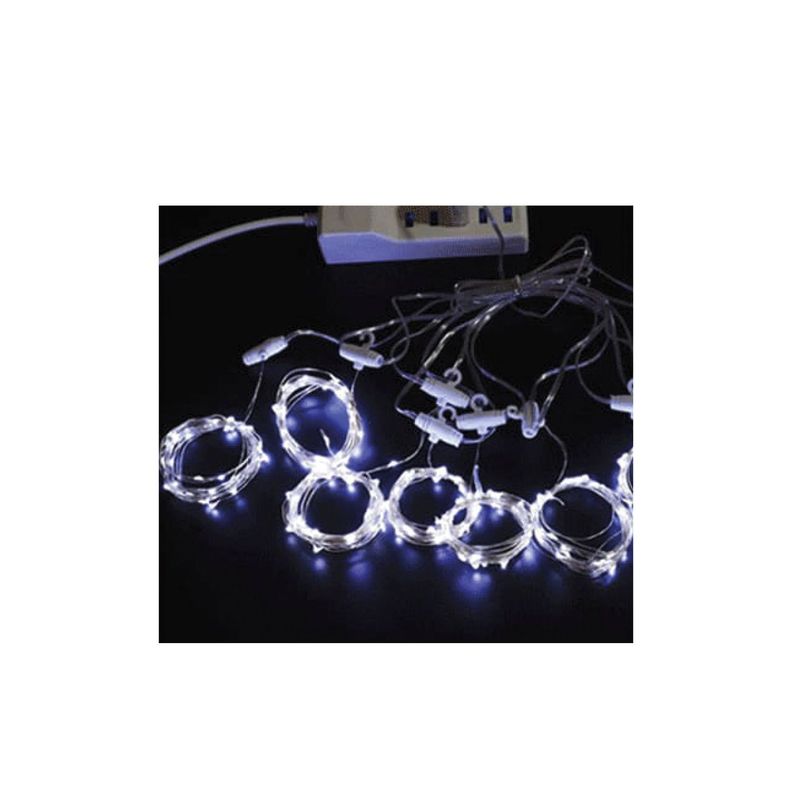Guirnalda Navidad Cortina de Luz Led Blanco USB-2