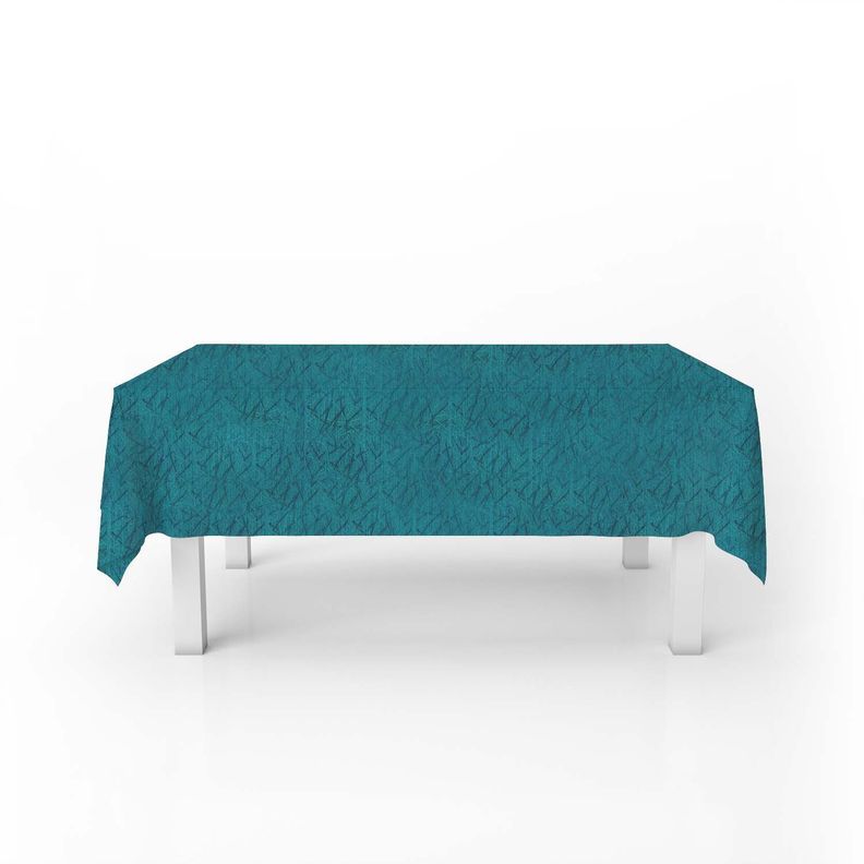 Mantel para Mesa de Tela 140x220 cm Turquesa-0