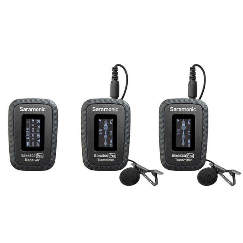 Microfono lavalier inalámbrico ULTRA PORTABLE UHF SARAMONIC BLINK500 PRO B2-0