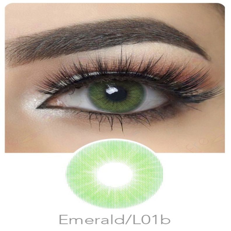 Par De Lentes De Contacto Línea Hidrocor Color Esmeralda-1