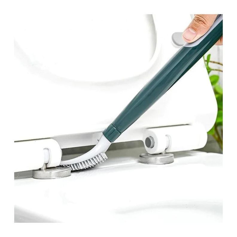 Cepillo Limpieza De Inodoro Con Dispensador De Jabón Verde-3