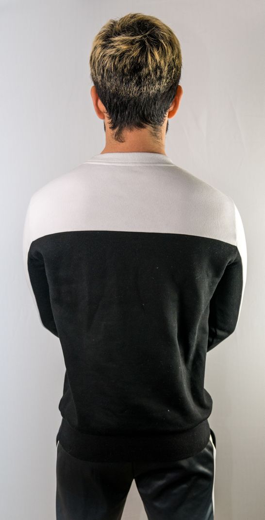 poleron fit blanco y negro White Clothing-3