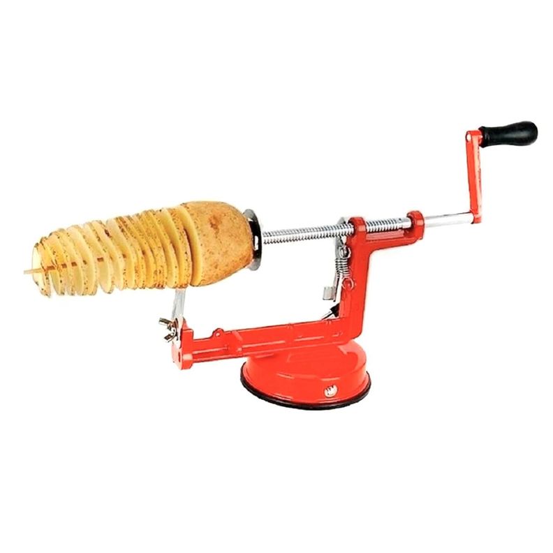 Maquina Cortadora De Papas En Espiral Papas Fritas-0