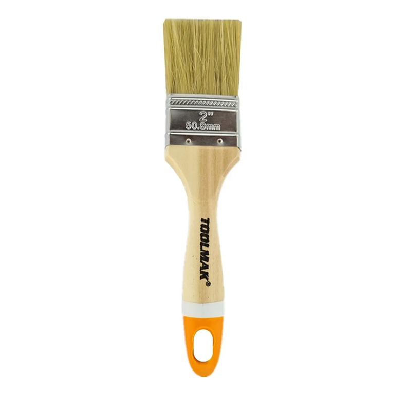 Brocha Para Pintar 2 Pulgadas (50mm) Mango Madera Toolmak-0