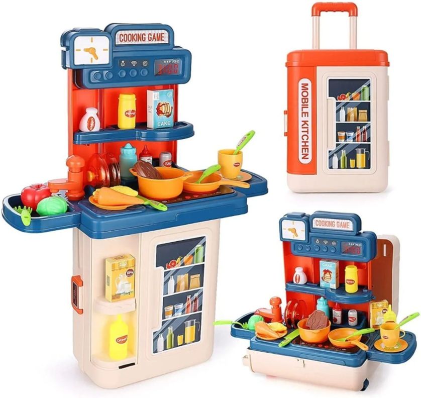 Juego De Cocina 4 En 1 Para Niños Parrillera Cocina-0