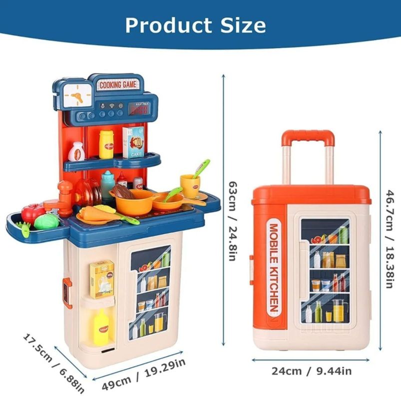 Juego De Cocina 4 En 1 Para Niños Parrillera Cocina-2