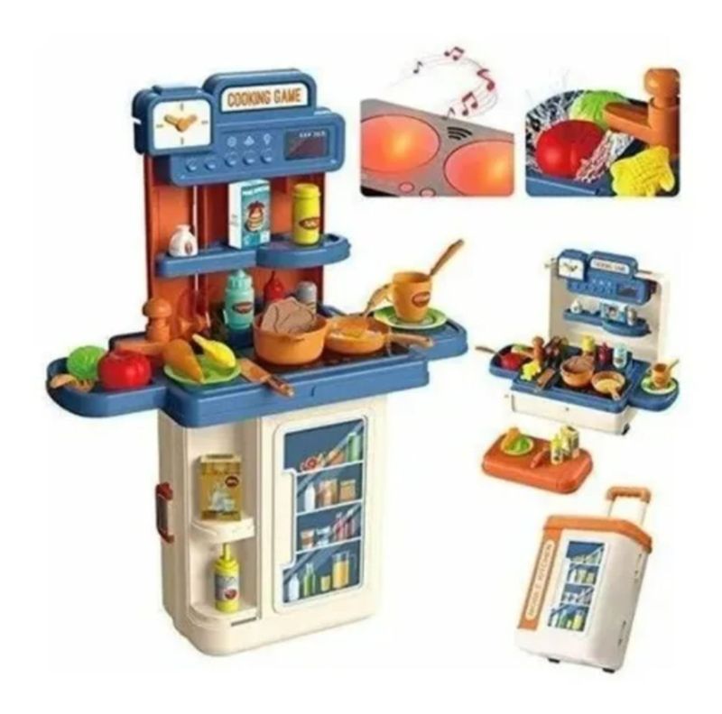 Juego De Cocina 4 En 1 Para Niños Parrillera Cocina-1