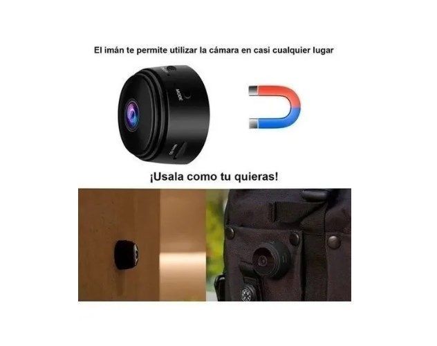 Micro Cámara De Seguridad A9 Magnética Espía Ip Wifi-2