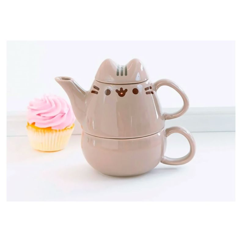 Tetera de Té + Taza Pusheen Cat-1