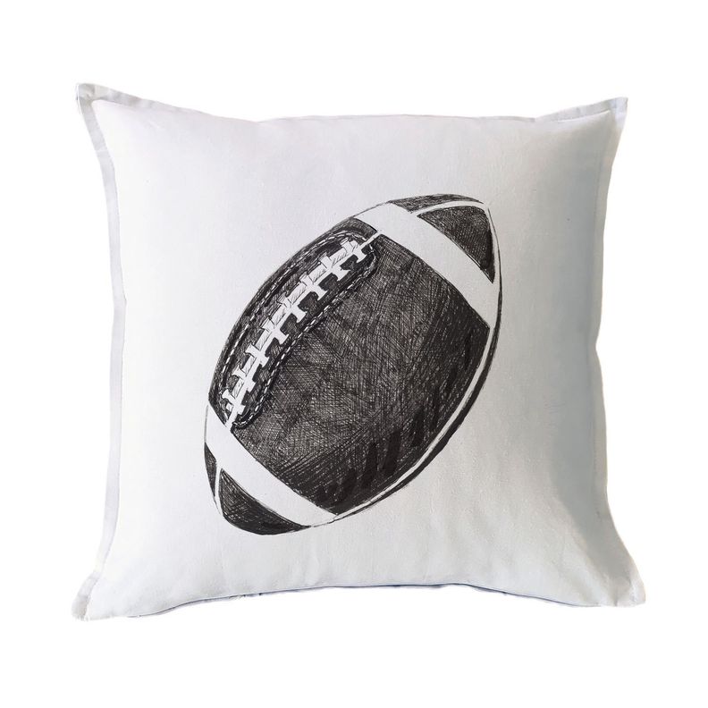 FUNDA COJÍN ALGODÓN PELOTA RUGBY 45X45-0