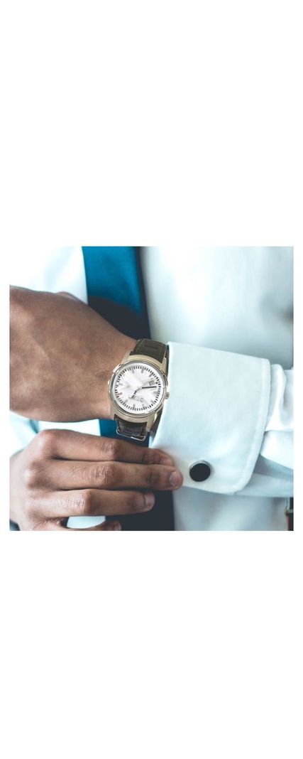 Reloj Análogo Exté Pulsera Cuero, Esfera Blanca-5