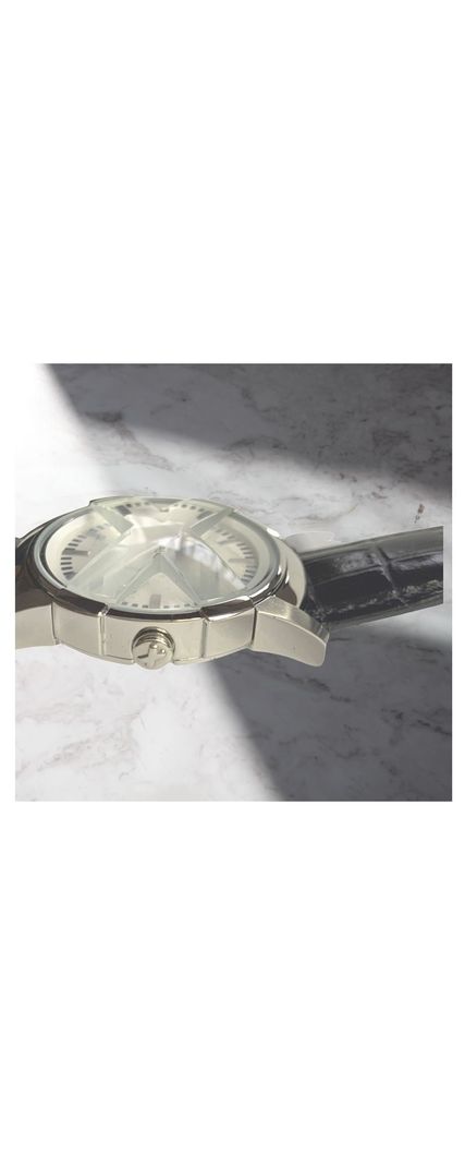 Reloj Análogo Exté Pulsera Cuero, Esfera Blanca-6