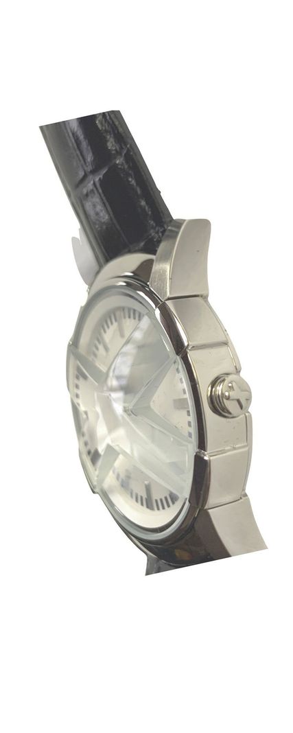 Reloj Análogo Exté Pulsera Cuero, Esfera Blanca-2