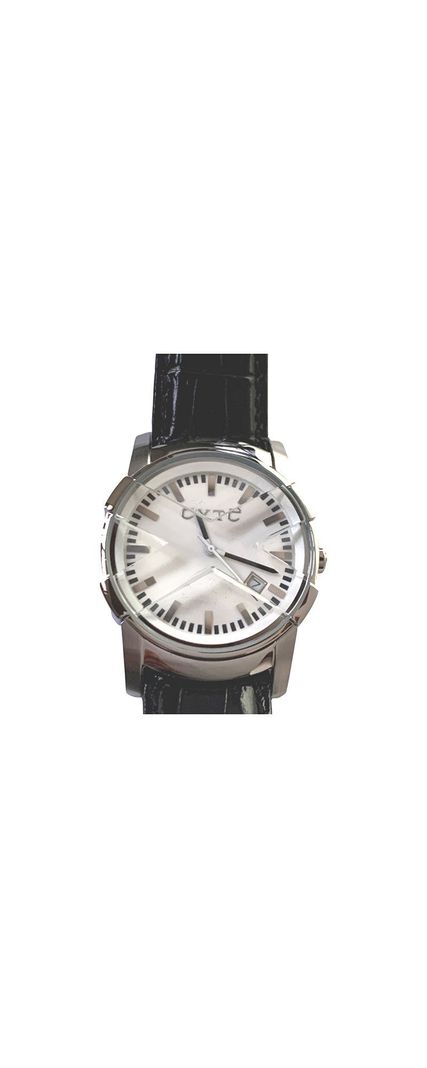 Reloj Análogo Exté Pulsera Cuero, Esfera Blanca-1