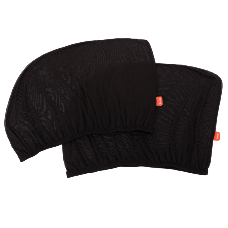 Sombrilla Flexible para Ventana (2 unidades) Negro