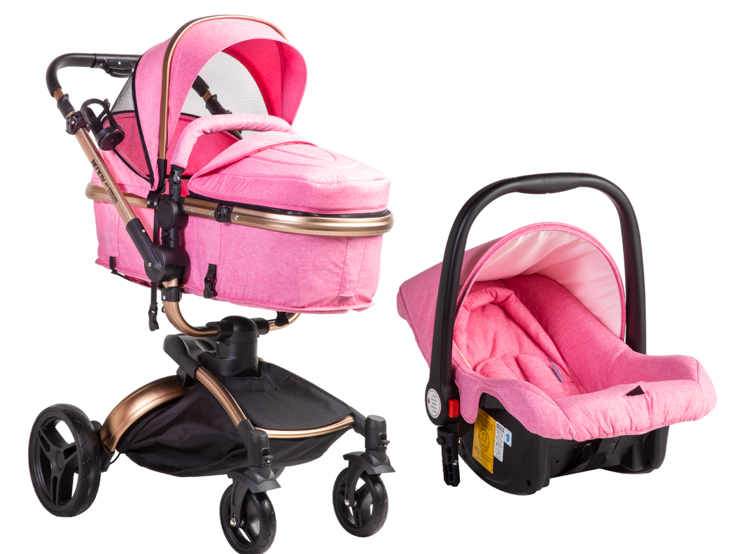 Coche Travel System Max Of Aulon 360 Pink-0