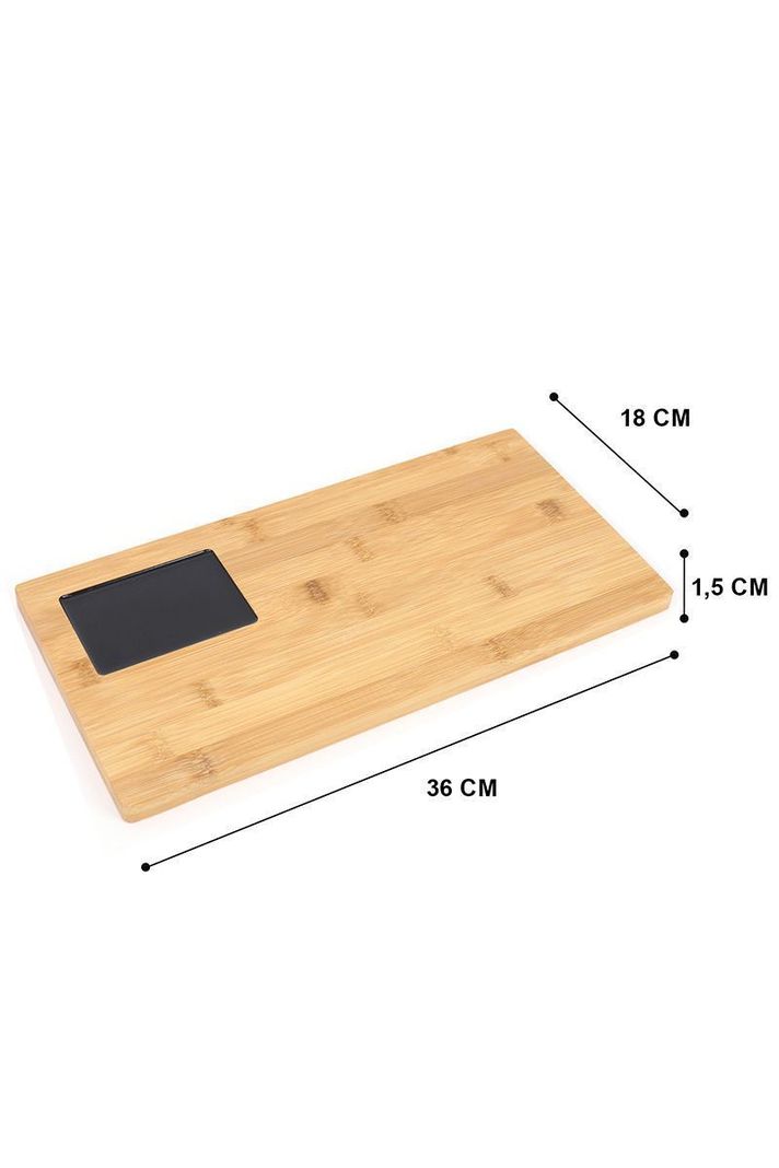 Tabla de Quesos Rectangular M con Utensilios Beige-2