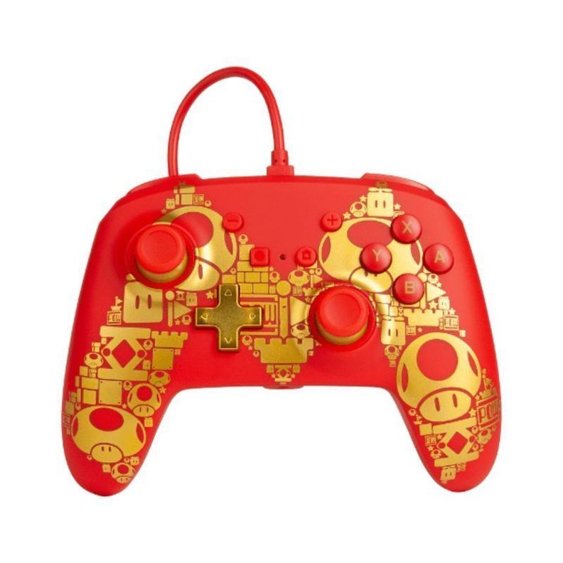 Control Wired PowerA Mario Red Gold Ed. - Switch - Sniper-0