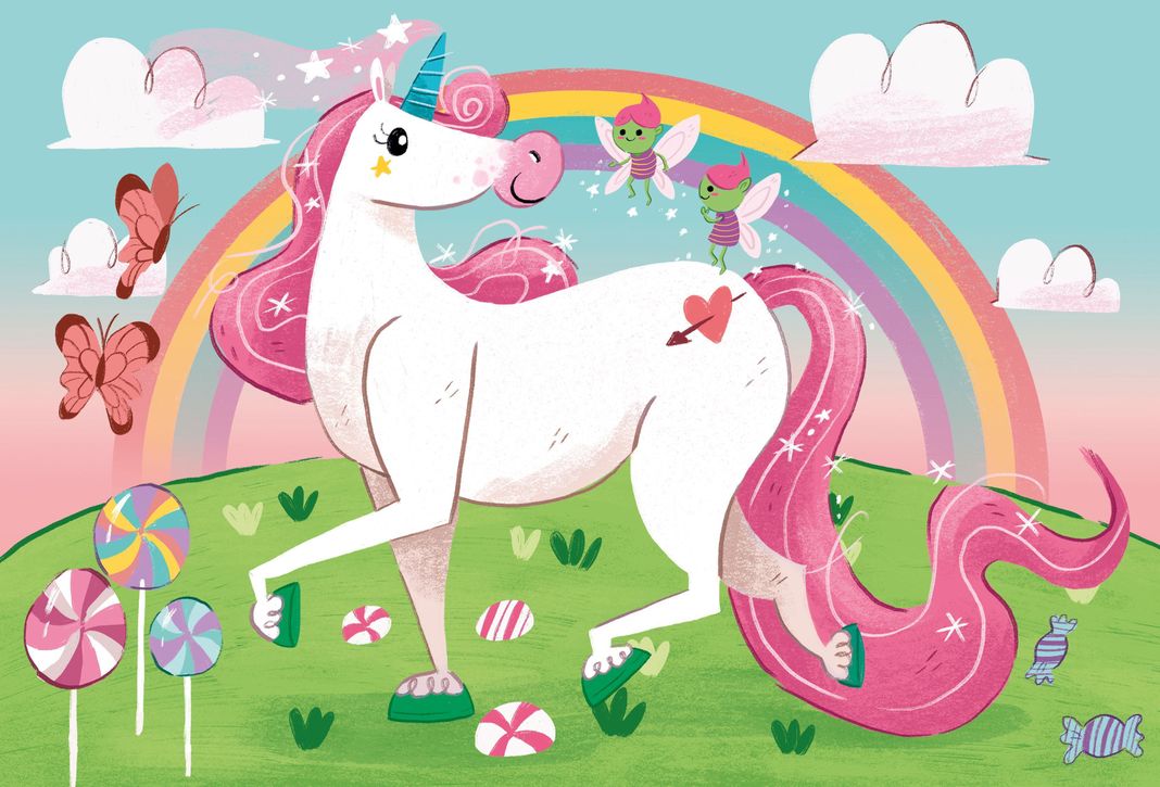 Puzzle 104 piezas Yo Creo en Unicornios-1