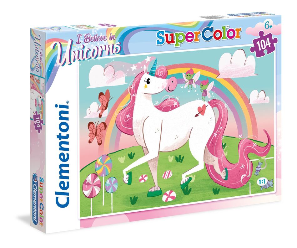 Puzzle 104 piezas Yo Creo en Unicornios-0