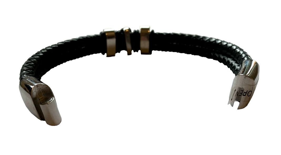 Pulsera de EcoCuero trenzada calavera Hard Rock-2