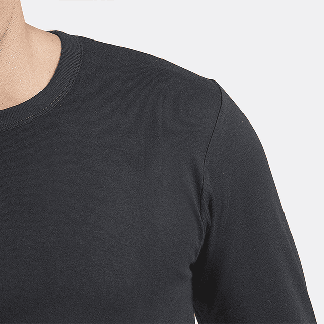 ALGODÓN PREMIUM CAMISETA MANGA LARGA-1