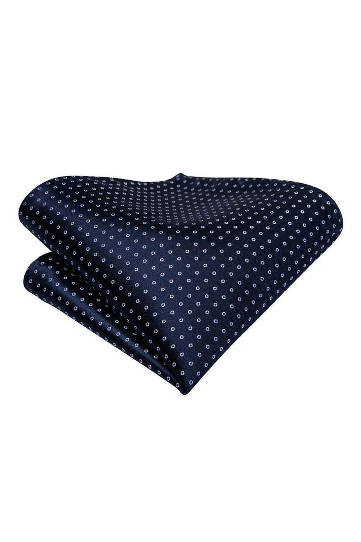 Set Corbata Gruesa Ascot + Paño + Collera formal hombre. Night Ocean-3