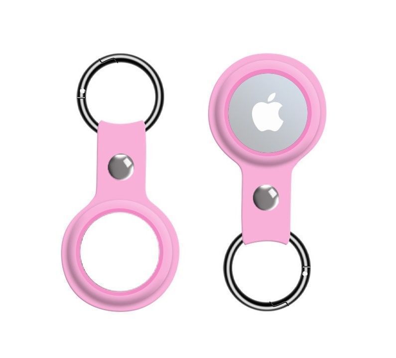 Funda Compatible Apple Airtag Localizador Perro Gato Rosado-1
