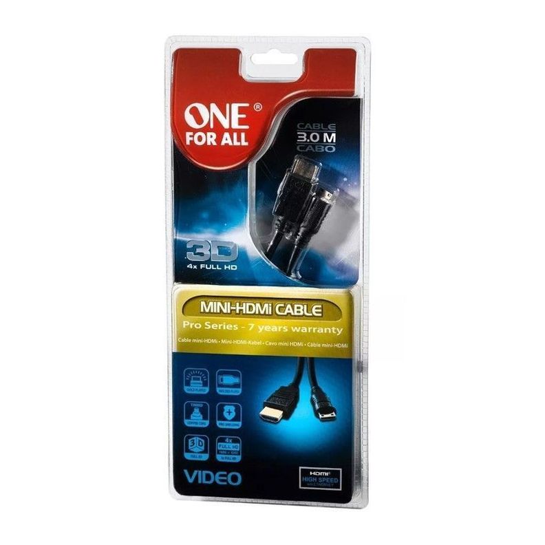 Cable HDMI a Mini HDMI 3mt One For All-0